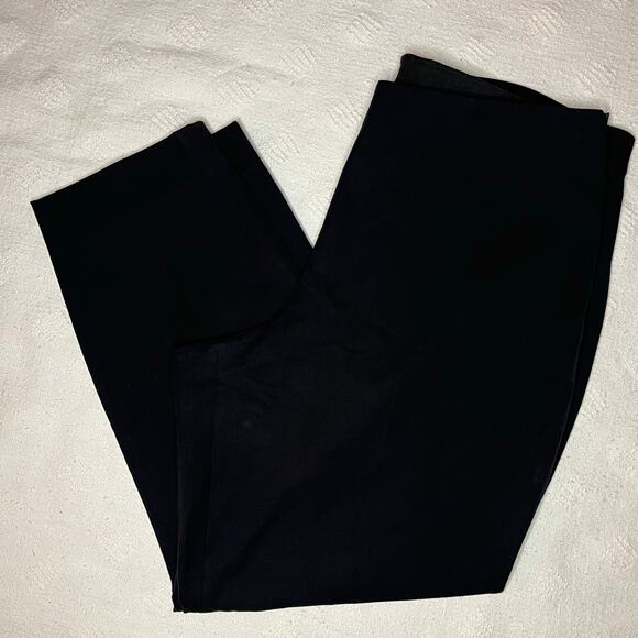 Everlane Curvy Side Zip Black Trousers Women’s Plus Size 20 Elastic Waistband - Picture 6 of 12